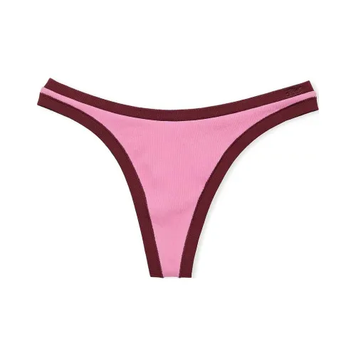 Victoria's Secret PINK Seamless High-Leg Thong Panty / MPWR Underpants Women's 1 Pack Pink