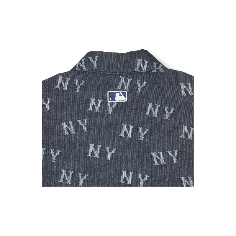 MLB SS24 New York Yankees Long Sleeved Dresses Women's Navy Blue-2