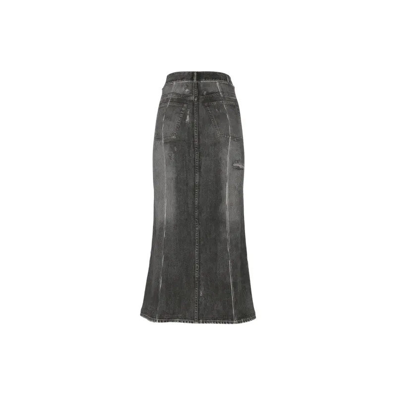 Acne Studios Distressed Denim Skirt-1