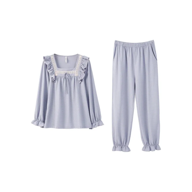 Aannsfam Pajama Set Women's Iris Purple-0
