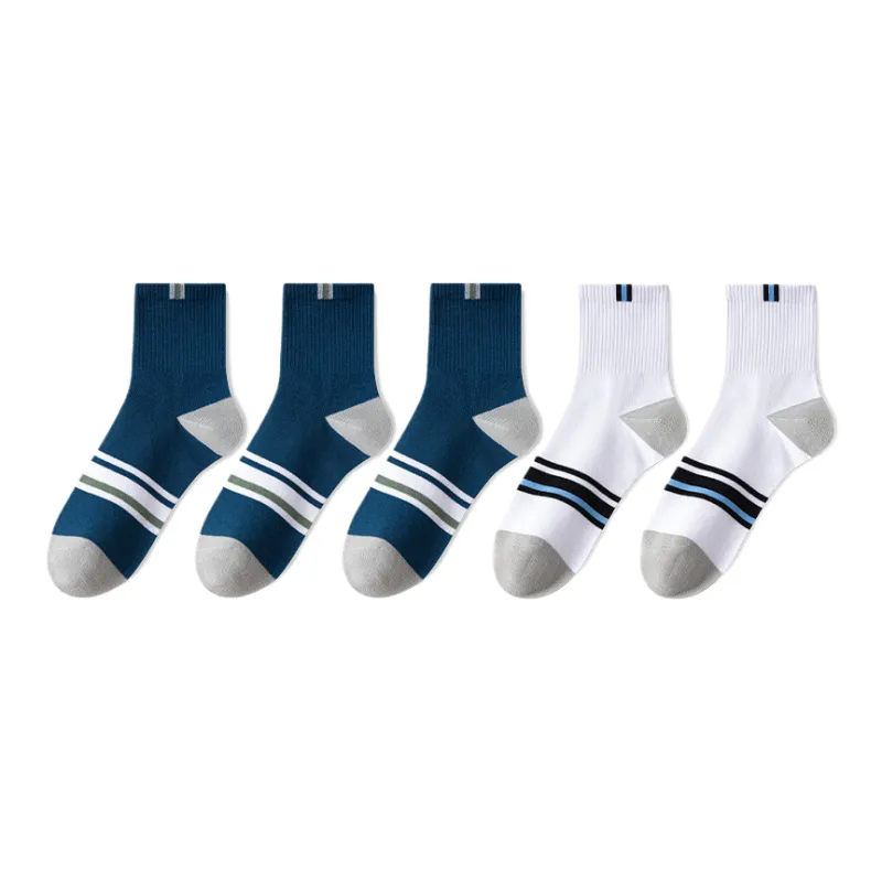 Lan Miao Mid Calf Socks Men's 5 Pack-9