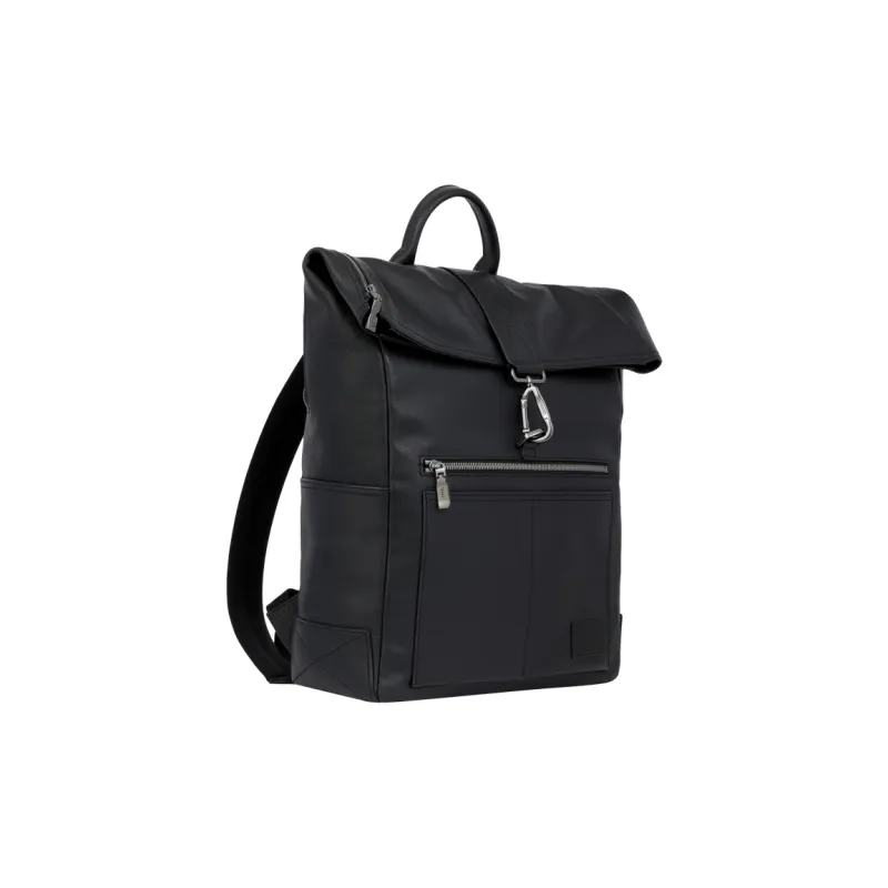 LANCEL Grained Cow Leather Backpack Men's Black-0