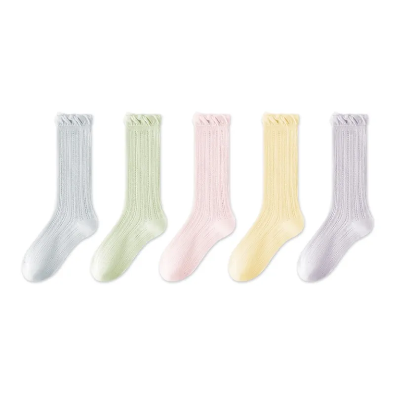 MIIOW Knee High Socks Women's 5 Pack-13
