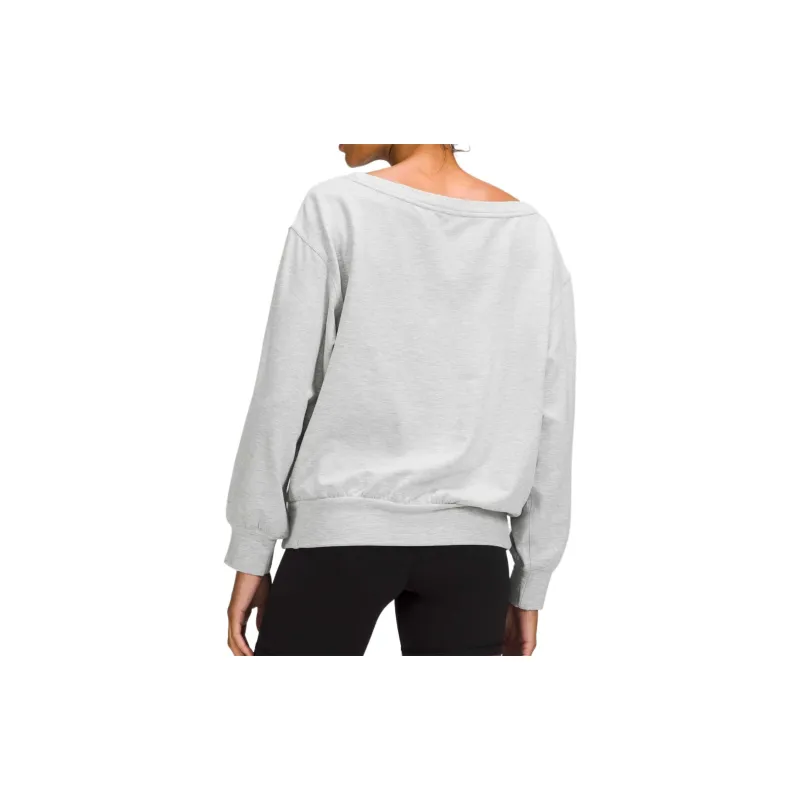 Lululemon Pleated Sweatshirt Women's Light Gray-1