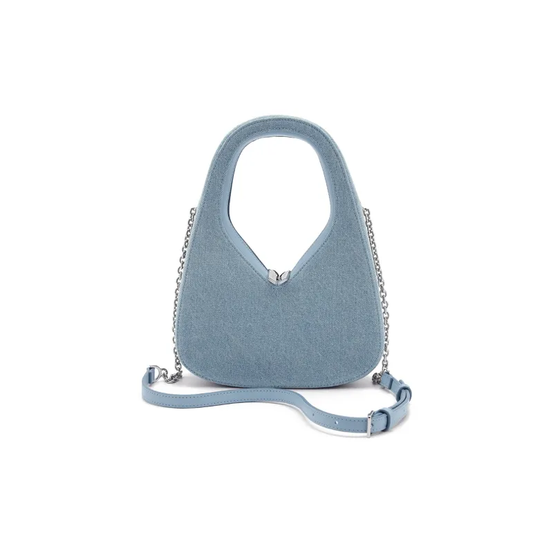 PEDRO Pu Shoulder Bag, Crossbody Bag, Handbag Women's Black/Silver/Light Blue-14