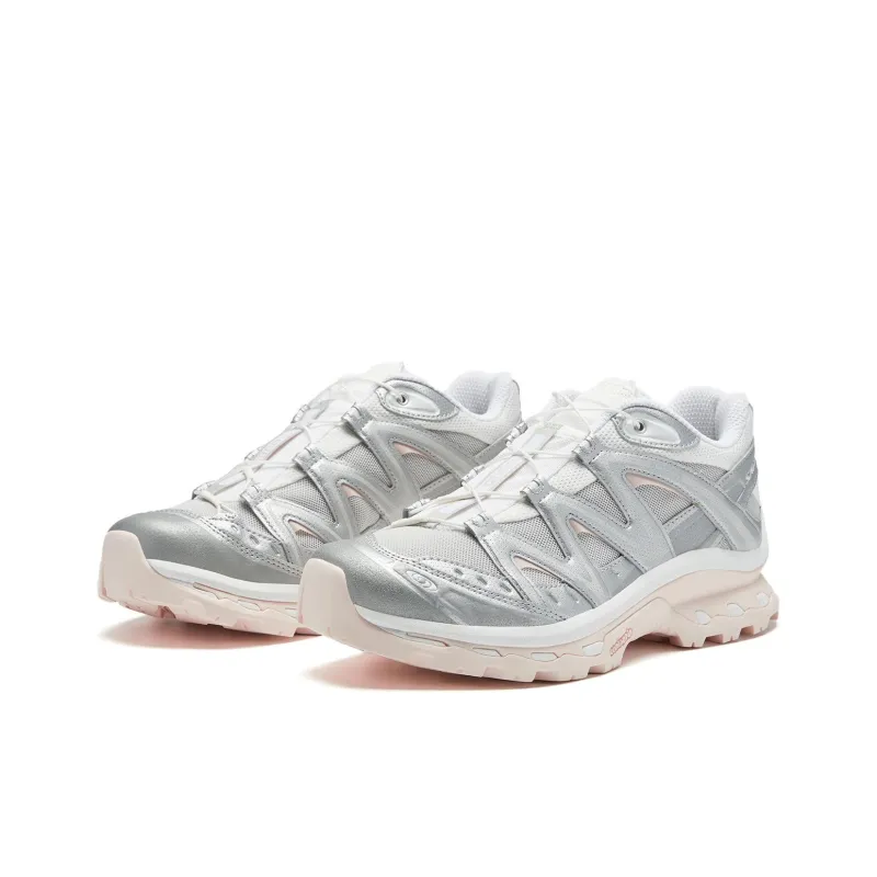 SALOMON XT Quest Slip Resistant Low Top Outdoor Shoes Unisex Gray White Pink-3