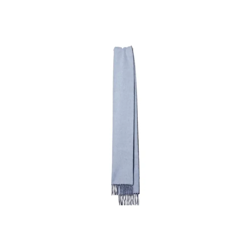 LOEWE Wool, Cashmere, Leather, Cashmere Knit Scarves Women's Marine Blue-3