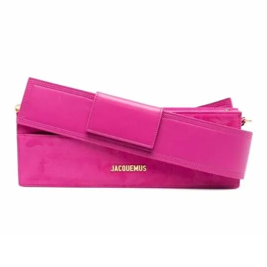 Jacquemus Suede Shoulder Bag Women's Pink-1