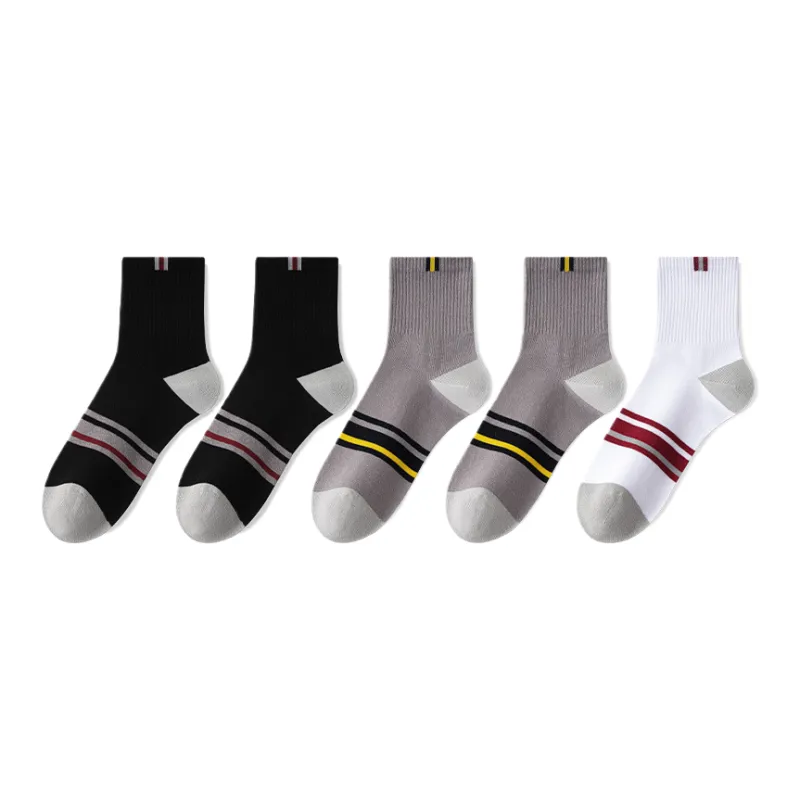 Lan Miao Mid Calf Socks Men's 5 Pack-3