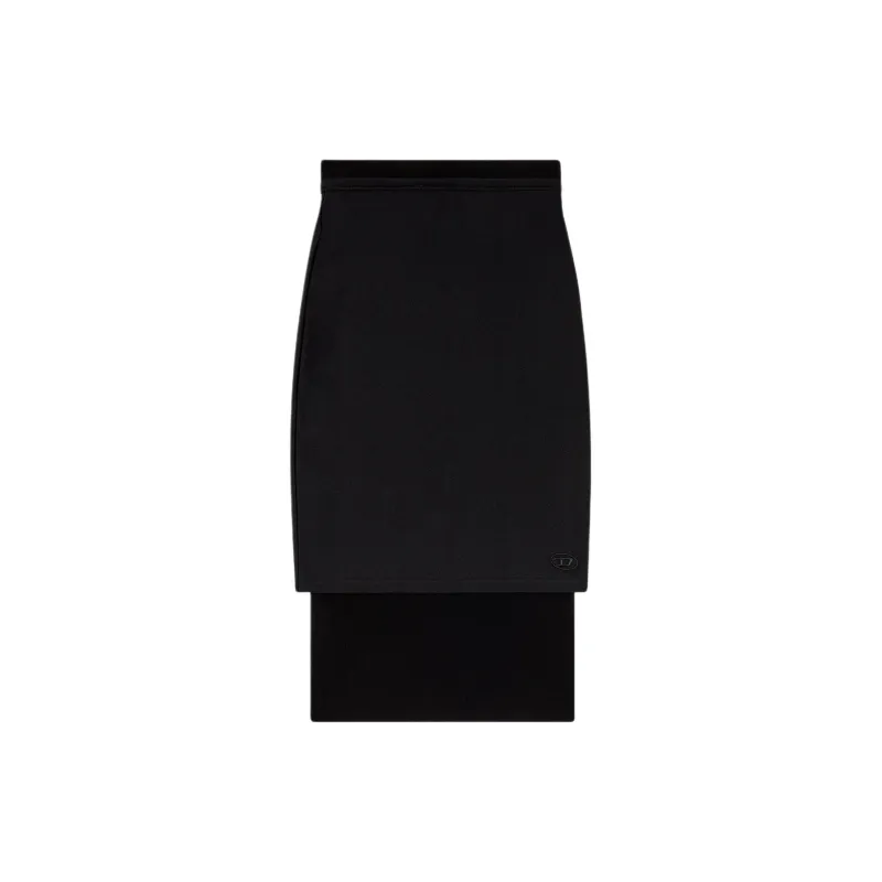 DIESEL M Rossy Stretched Midi Pencil Skirt-2