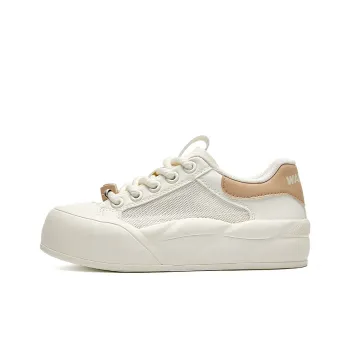 Warrior Candy Cube Series Slip-Resistant Breathable Height Increasing Low-Top Skateboard Shoes Women's Khaki