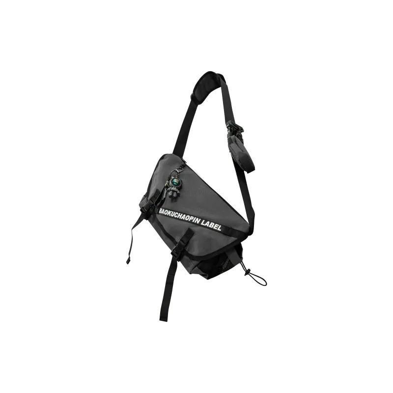 KONADCT Nylon Commute Urban Techwear Crossbody Bag Large Size Unisex Khaki/White/Gray/Army Green-12