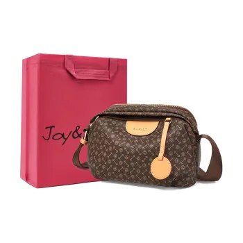 Joy&Mario PVC Monogram Fashion Casual Lightweight Practical Commute Regular Women's Coffee/Ecru/Matcha