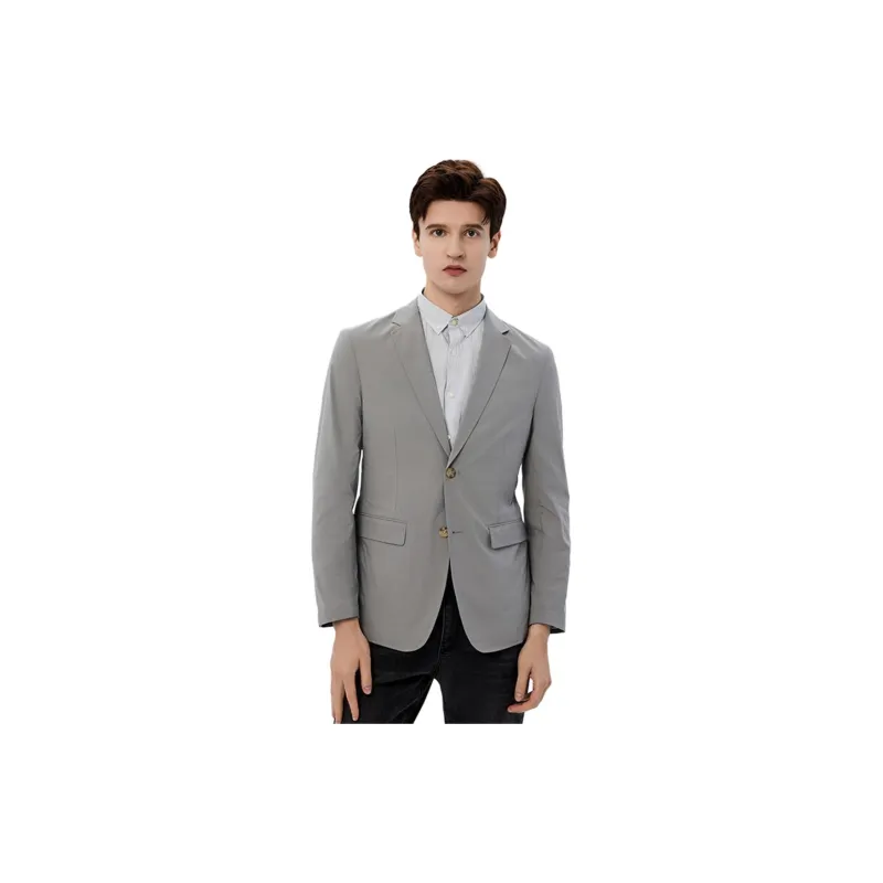 Hush Puppies Business Suit Men's Medium Gray-1