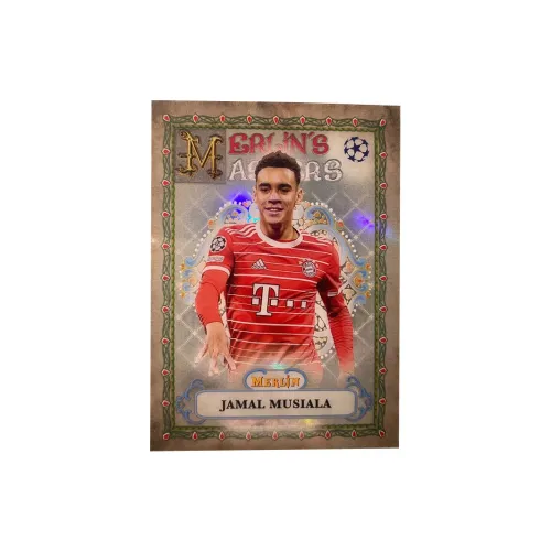 Topps 2023 Merlin Bayern, Musiala, Master Card, Silver Foil Star Card, Card Quality Guaranteed Sports Cards 1 Pc