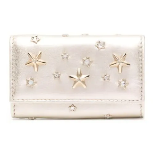 Jimmy Choo Leather Key Pouch Women's Gold
