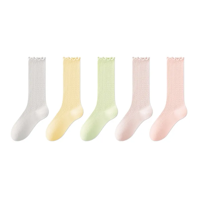 MIIOW Knee High Socks Women's 5 Pack-11