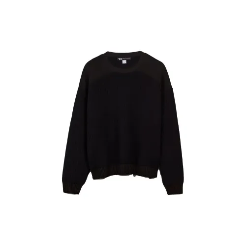 Y-3 Ribbed-knit Panelled Jumper