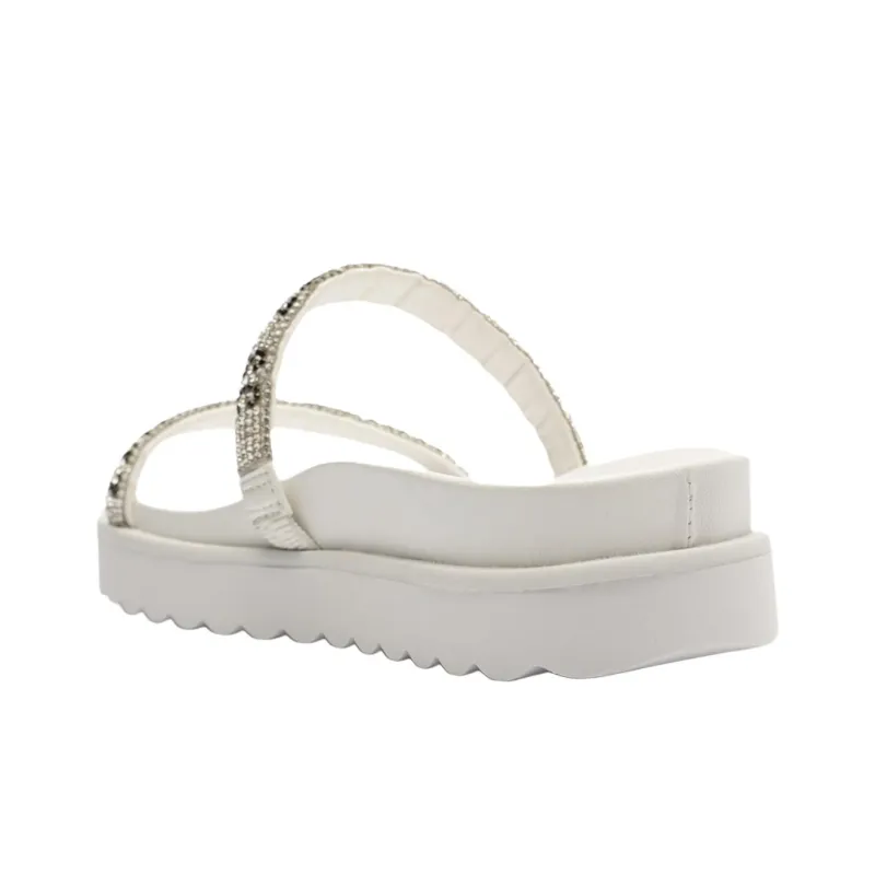 Schutz Slide Slippers 4.3cm Women's White-3