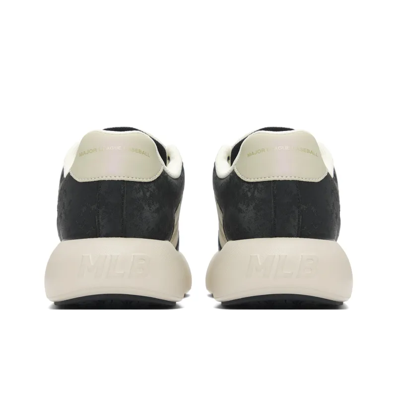 MLB Chunky Liner Anti Slip Wear Resistant Low Top Casual Shoes Unisex Black-4