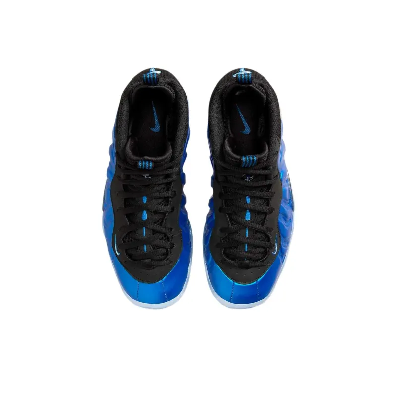 Nike Little Posite One Wear-Resistant Low-Top Children's Basketball Shoes Blue Teenagers-3