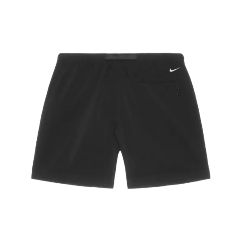 Nike Acg Logo Belted Nylon Straight Leg Shorts Black-1