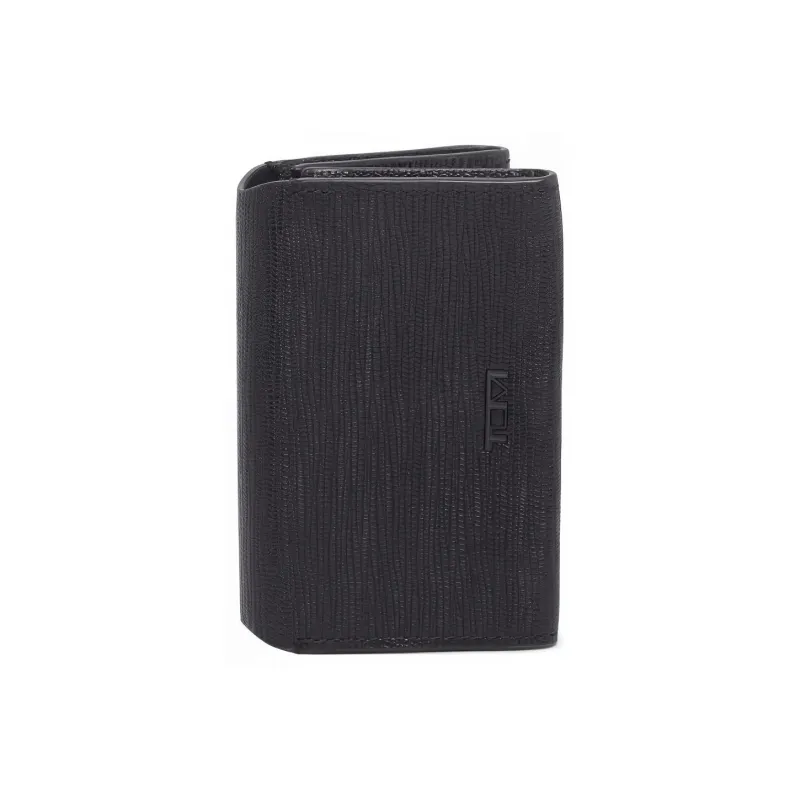 TUMI Leather Card Holders Coin Purses Wallets Men's Black-0