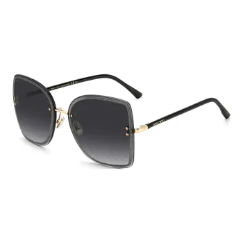 Jimmy Choo Acetate Metal Butterfly Sunglasses Women's Black