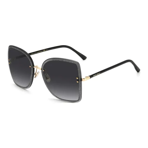 Jimmy Choo Acetate Metal Butterfly Sunglasses Women's Black