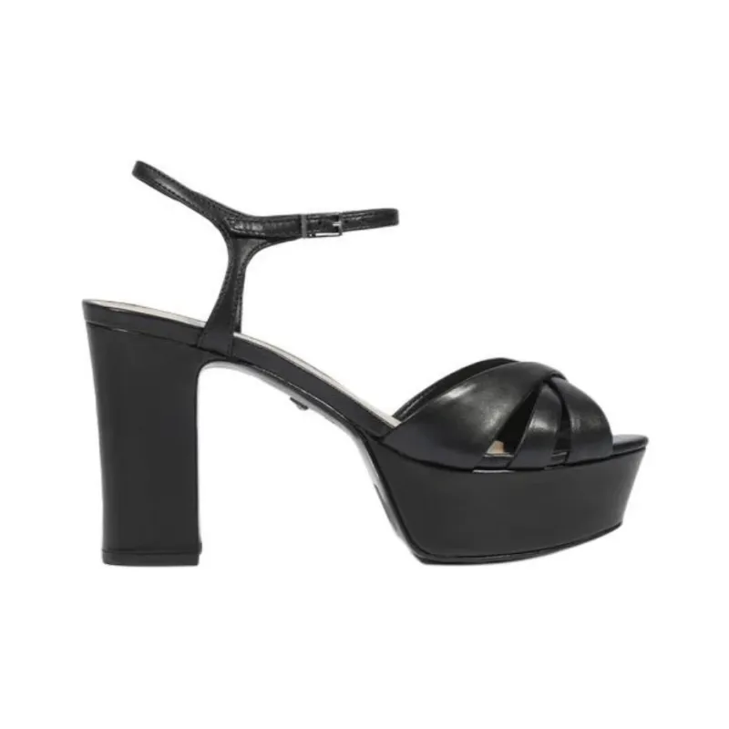 Schutz Keefa Strap Sandals 10.5cm Women's Black-1