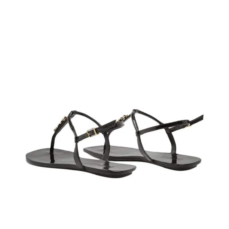 Schutz Strap Sandals Women's Black-3