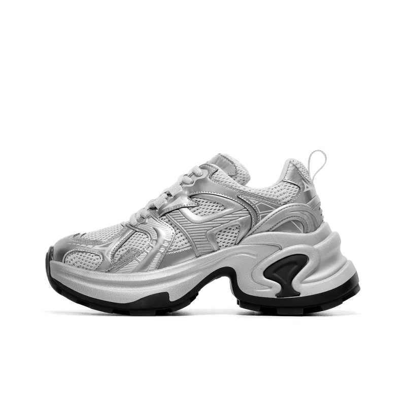 C°BANNER Low Top Chunky Sneakers Women's Gunmetal-0