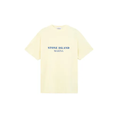 STONE ISLAND Marina T-Shirts Men Butter