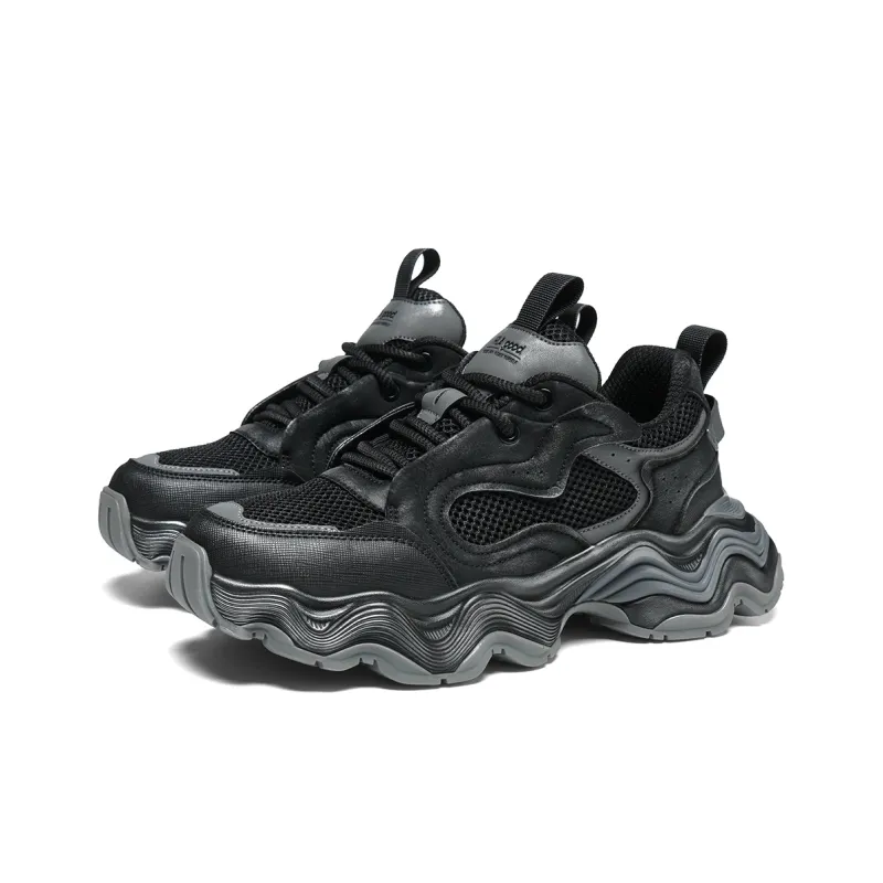 HLA Versatile Chunky Sneakers With Tire Platform Trendy Sneakers & Casual Shoes Men's-1