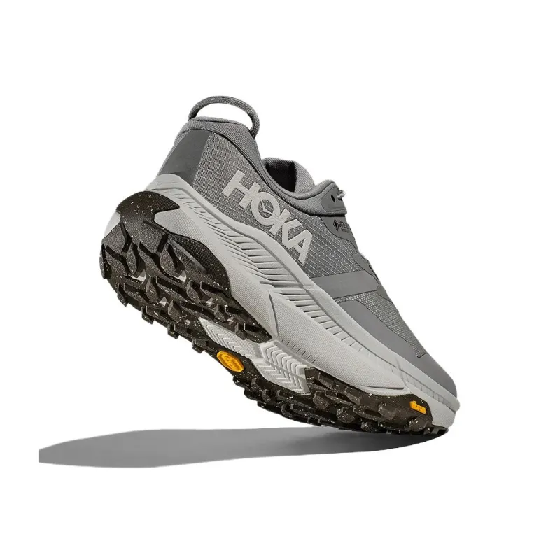 HOKA ONE ONE Transport Abrasion-Resistant Low-Top Running Shoes Men's Gray-3