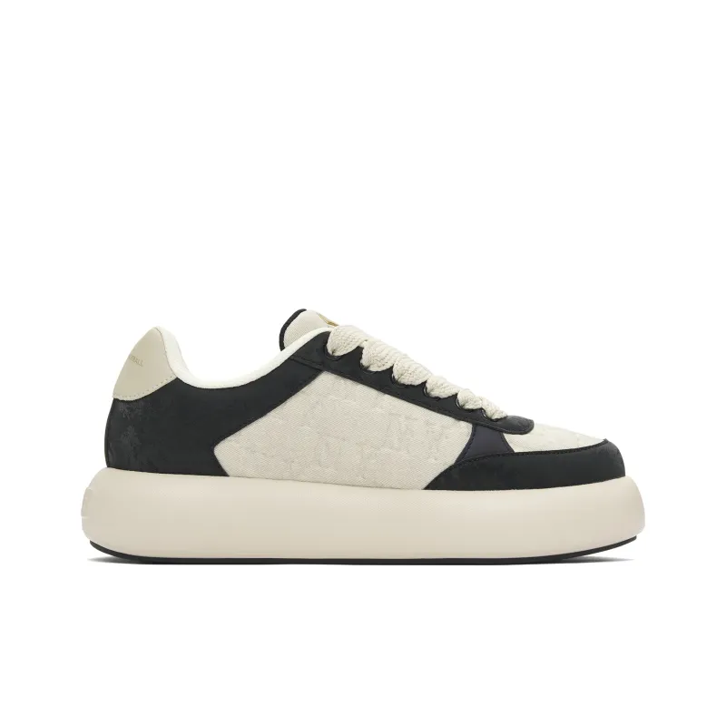 MLB Chunky Liner Anti Slip Wear Resistant Low Top Casual Shoes Unisex Black-1