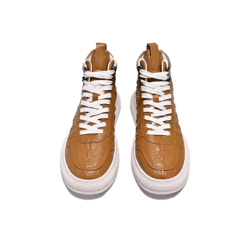 Crocodile High-Top Skateboard Shoes Men's-10