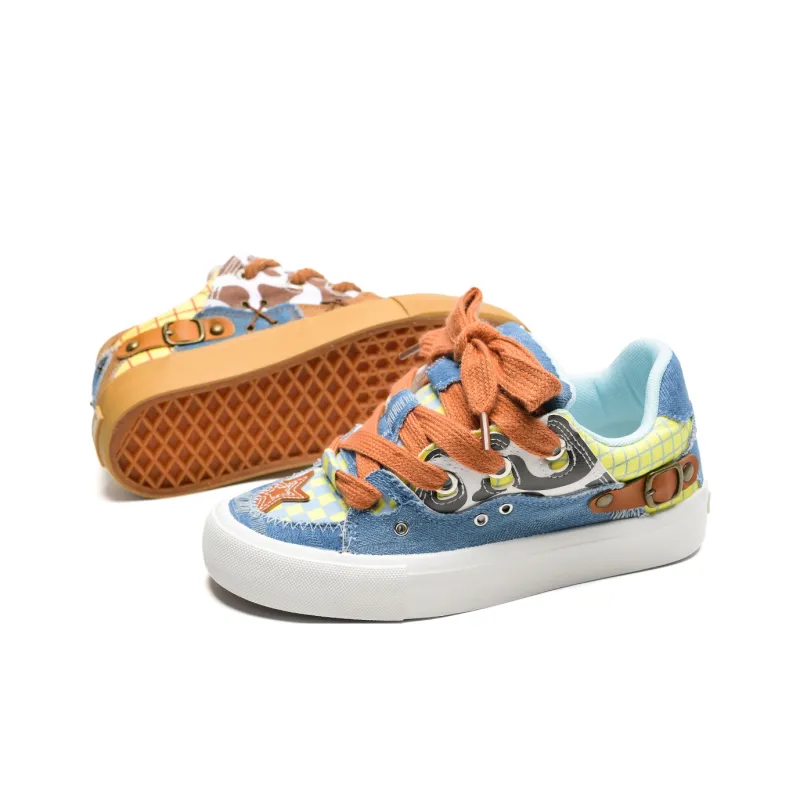 ABCIO Slip Resistant Cushioning Low Top Skateboard Shoes Unisex-13
