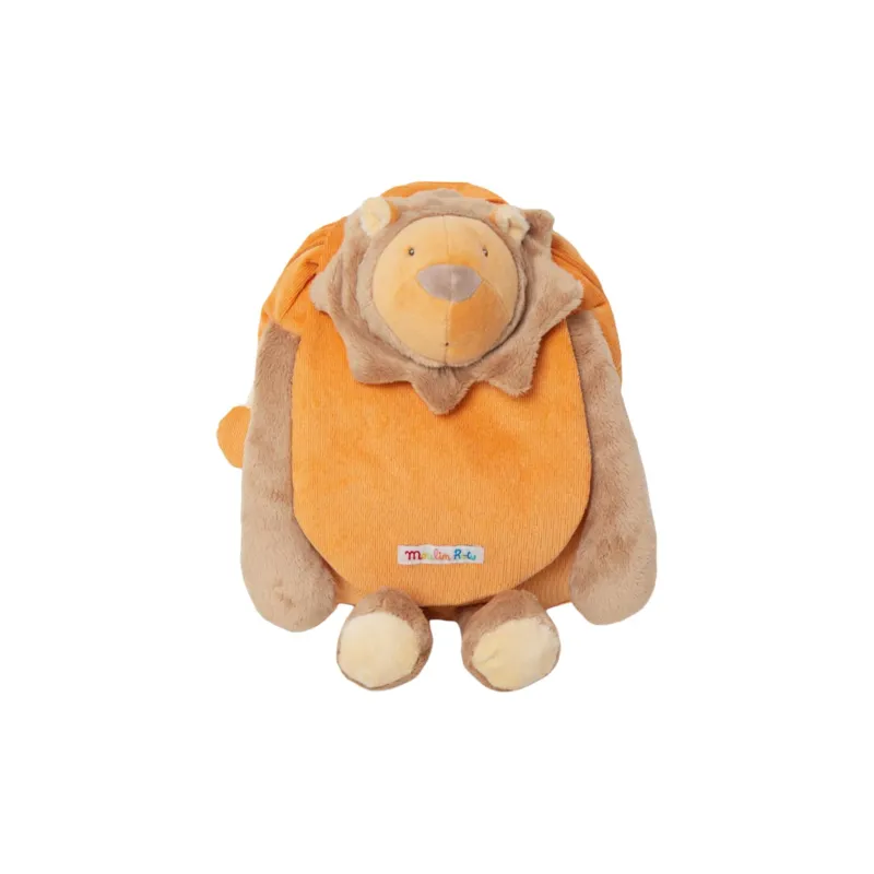 MOULIN ROTY Magnolia Raffia French Brand Small Backpack Dolls Plush Doll 38cm High-1