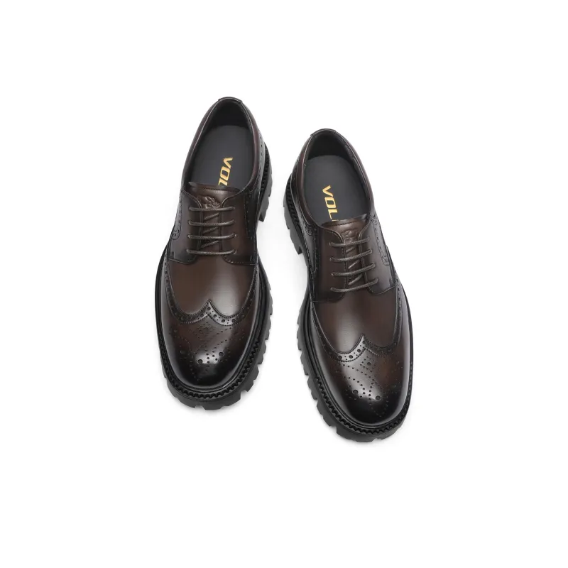 VOLO Big Head Shoes Men's Casual Shoes Men's Dark Coffee-2