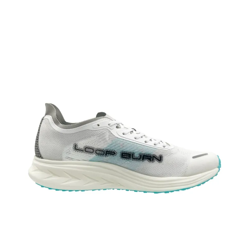 LOOP BURN Full Length Nylon Composite Fiber Plate Racing Training Running Shoes Unisex Cloud Stream White-1