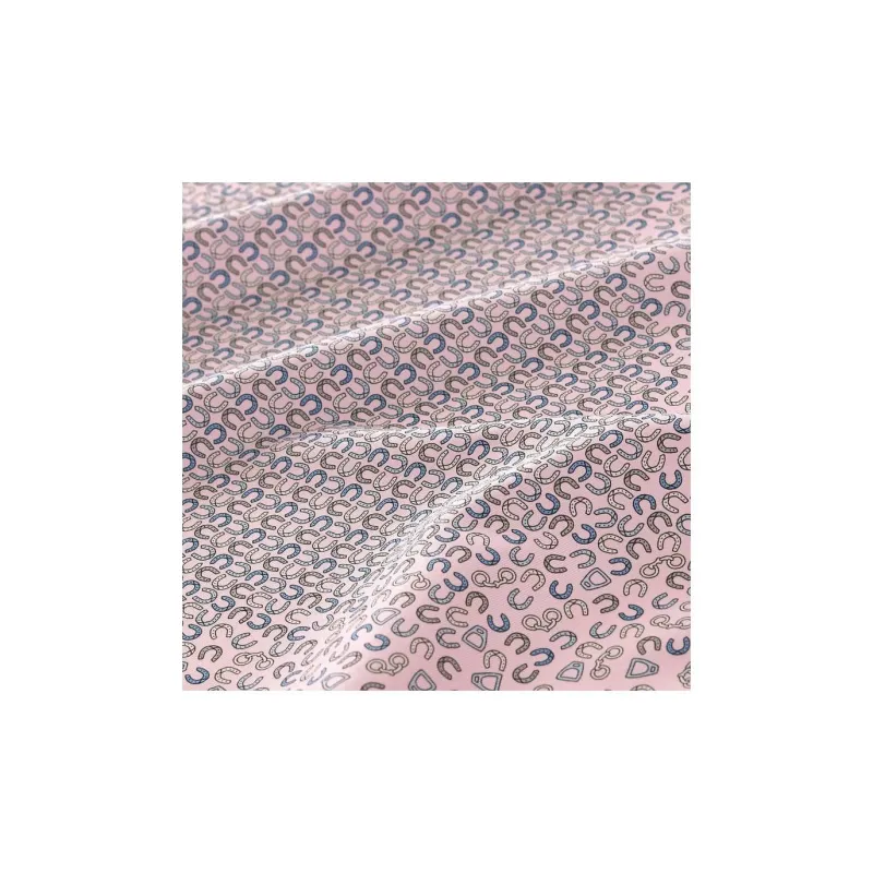 HERMES Vintage Silk Silk Scarves Men's Pink-1