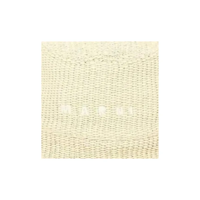 MARNI Logo Embroidered Flat Peak Bucket Hat-2