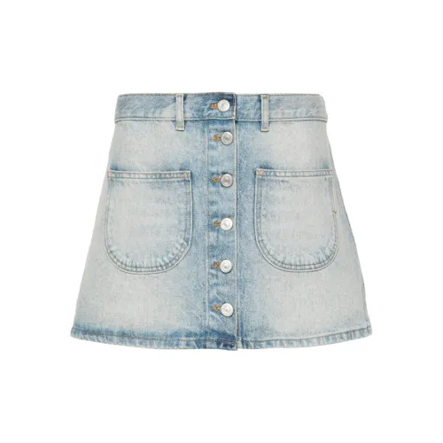 COURREGES Denim Short Skirts Women's Blue