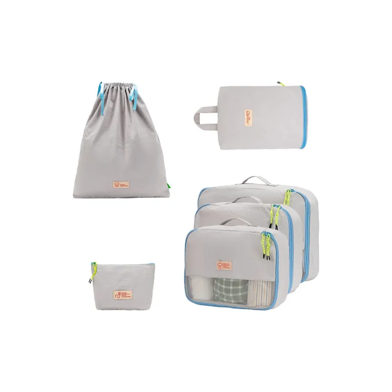Bromen Wash Nylon With Water Storage Bag Unisex Light Gray-0