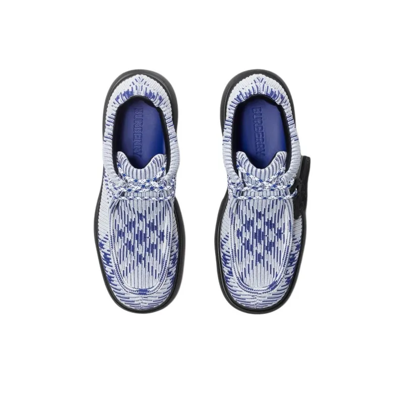 Burberry EKD Check print Derby Shoes-4