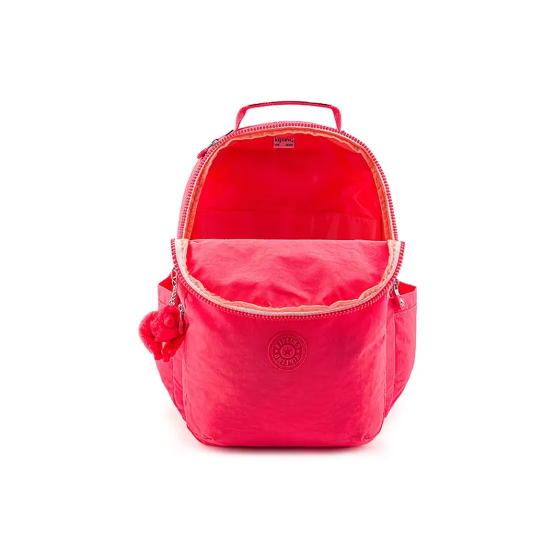 Kipling Polyamide Backpack Unisex Coral Orange-3