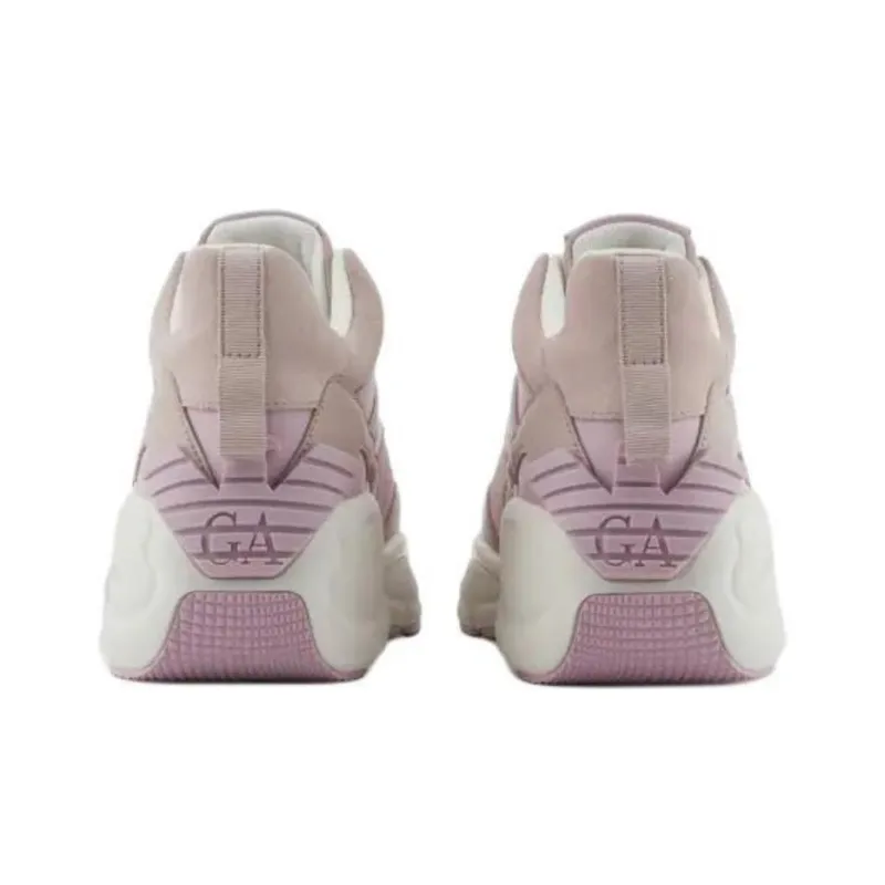 EMPORIO ARMANI Low Top Chunky Sneakers Women's Pink-4