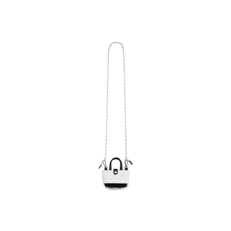 Crying Center PU Earphone Case Mini Unisex Black/White-5
