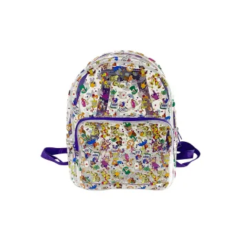 Bywhich PVC Backpack Regular Unisex Graffiti Style/Star Style/Leaf Style/Totem Style/Flame Bird Style